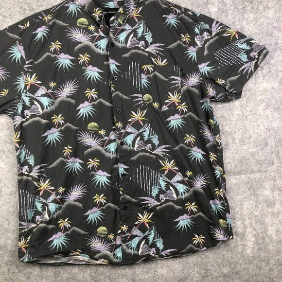 Molokai Surf Co. Button Down Shirt Adult 2XL XXL Floral Beach Print Casual Men's - Picture 3 of 9